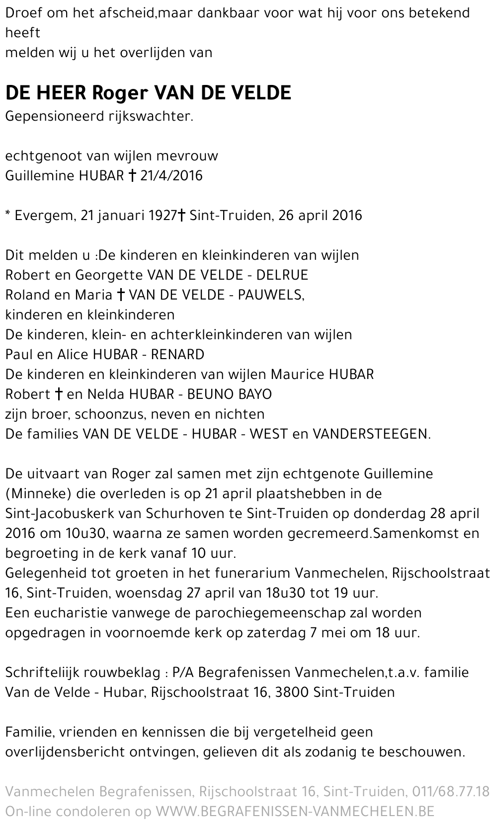 Roger Van de Velde