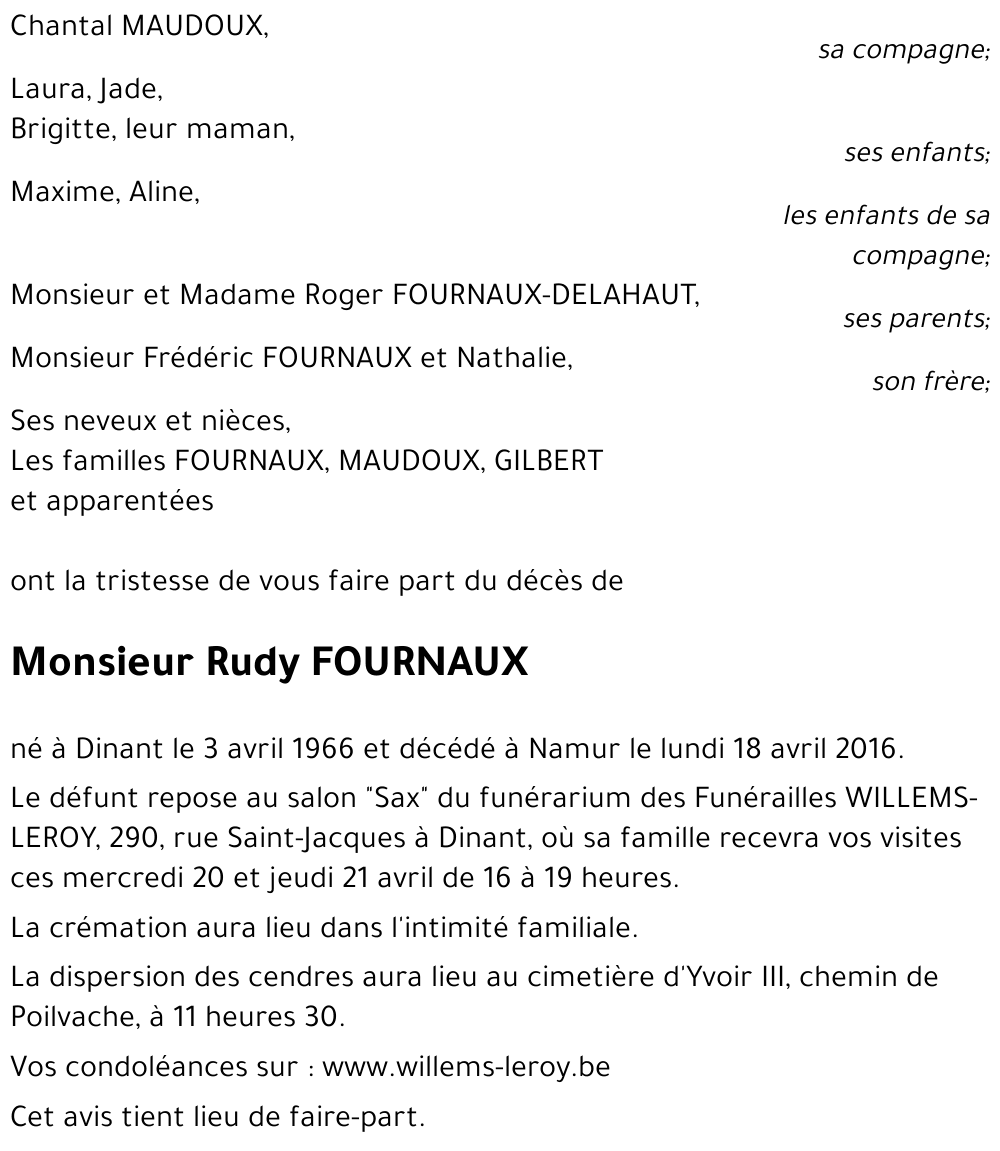 Rudy FOURNAUX