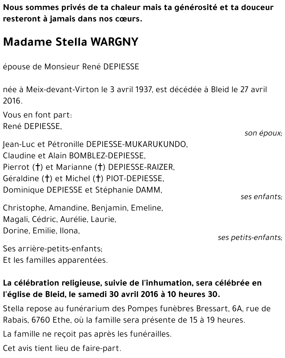 Stella WARGNY 