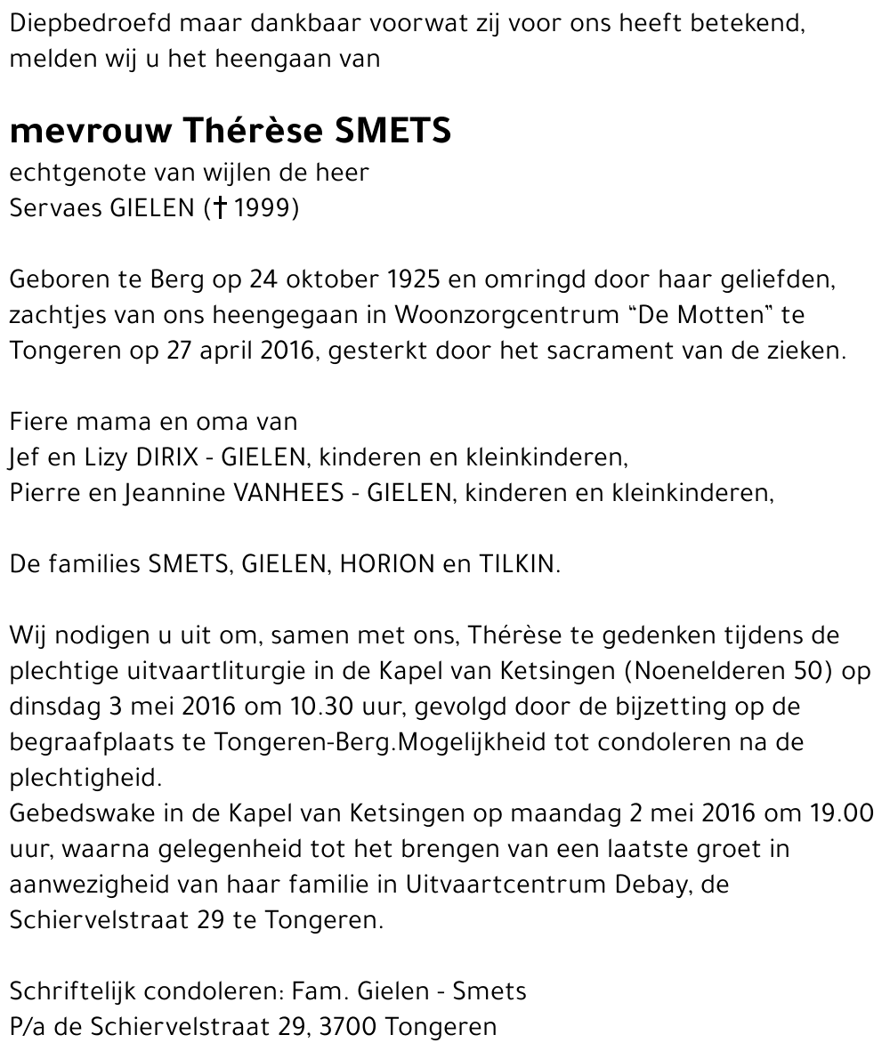 Thérèse SMETS