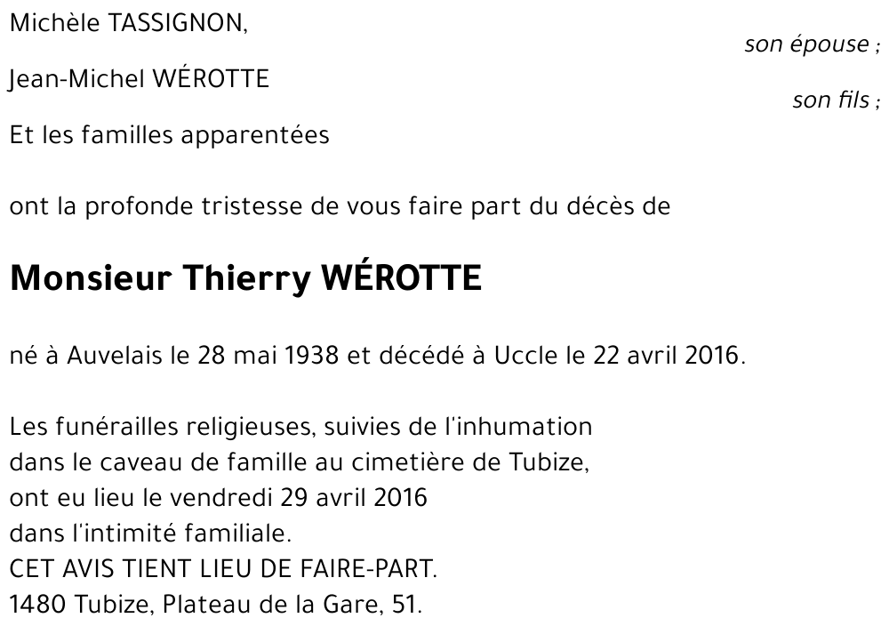 Thierry WéROTTE