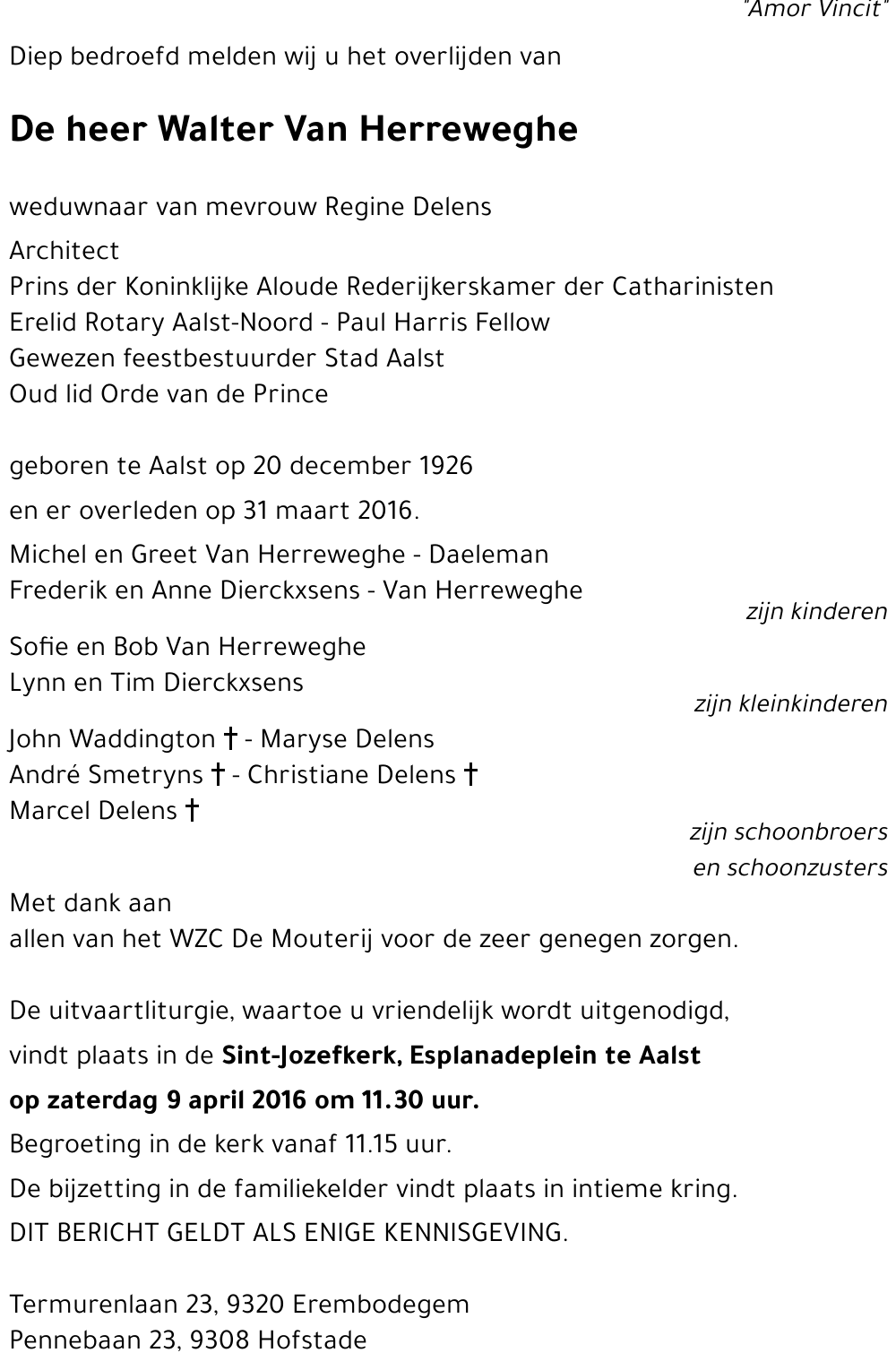 Walter Van Herreweghe