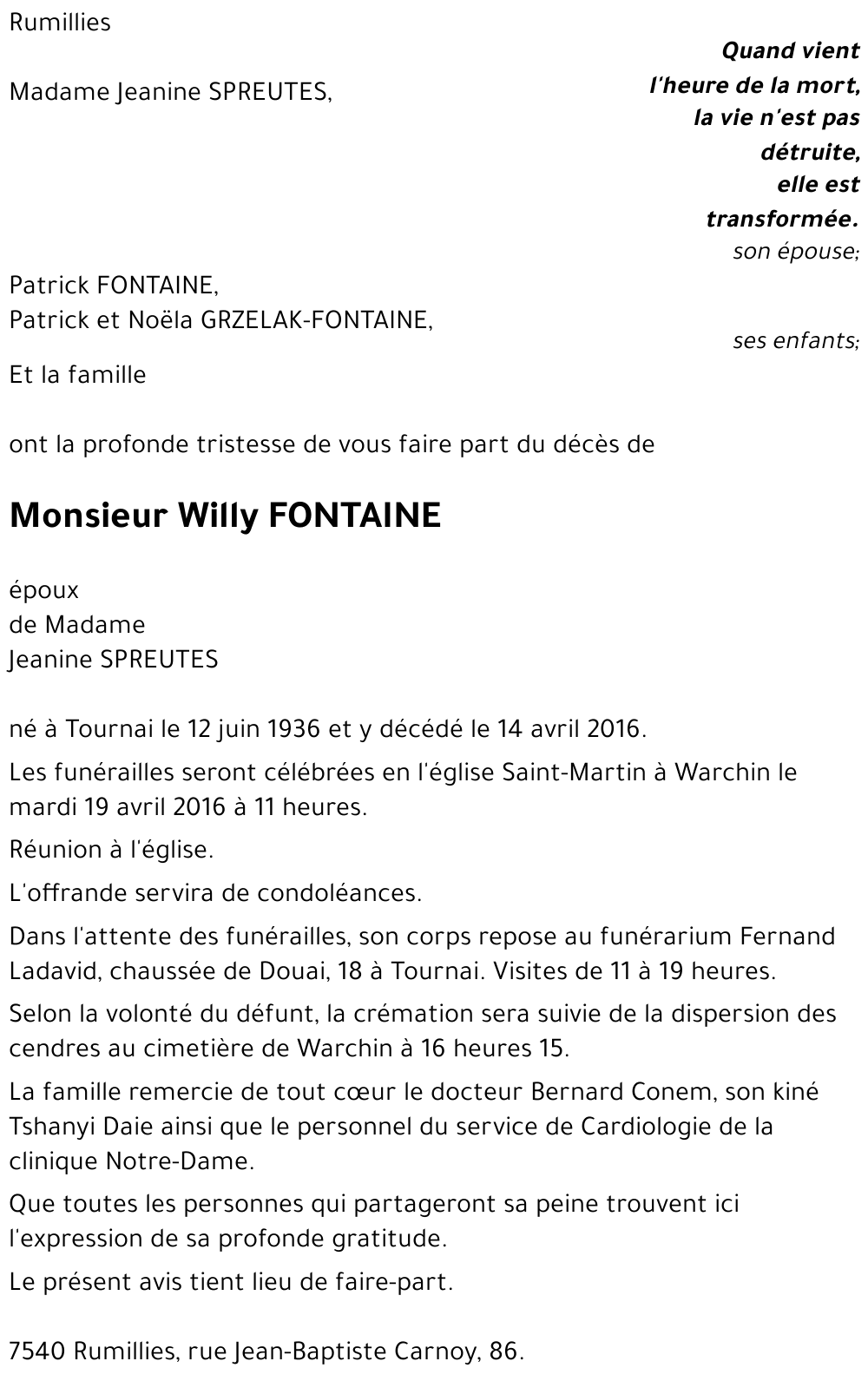 Willy FONTAINE