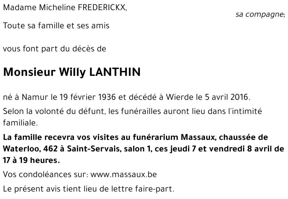 Willy LANTHIN