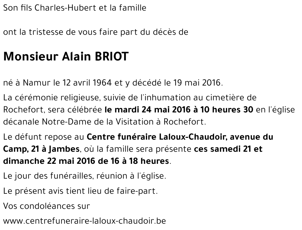 Alain BRIOT
