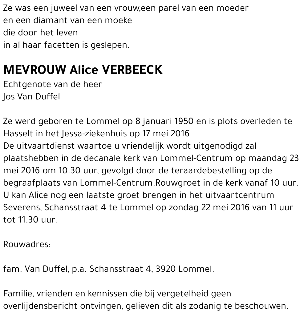 Alice Verbeeck