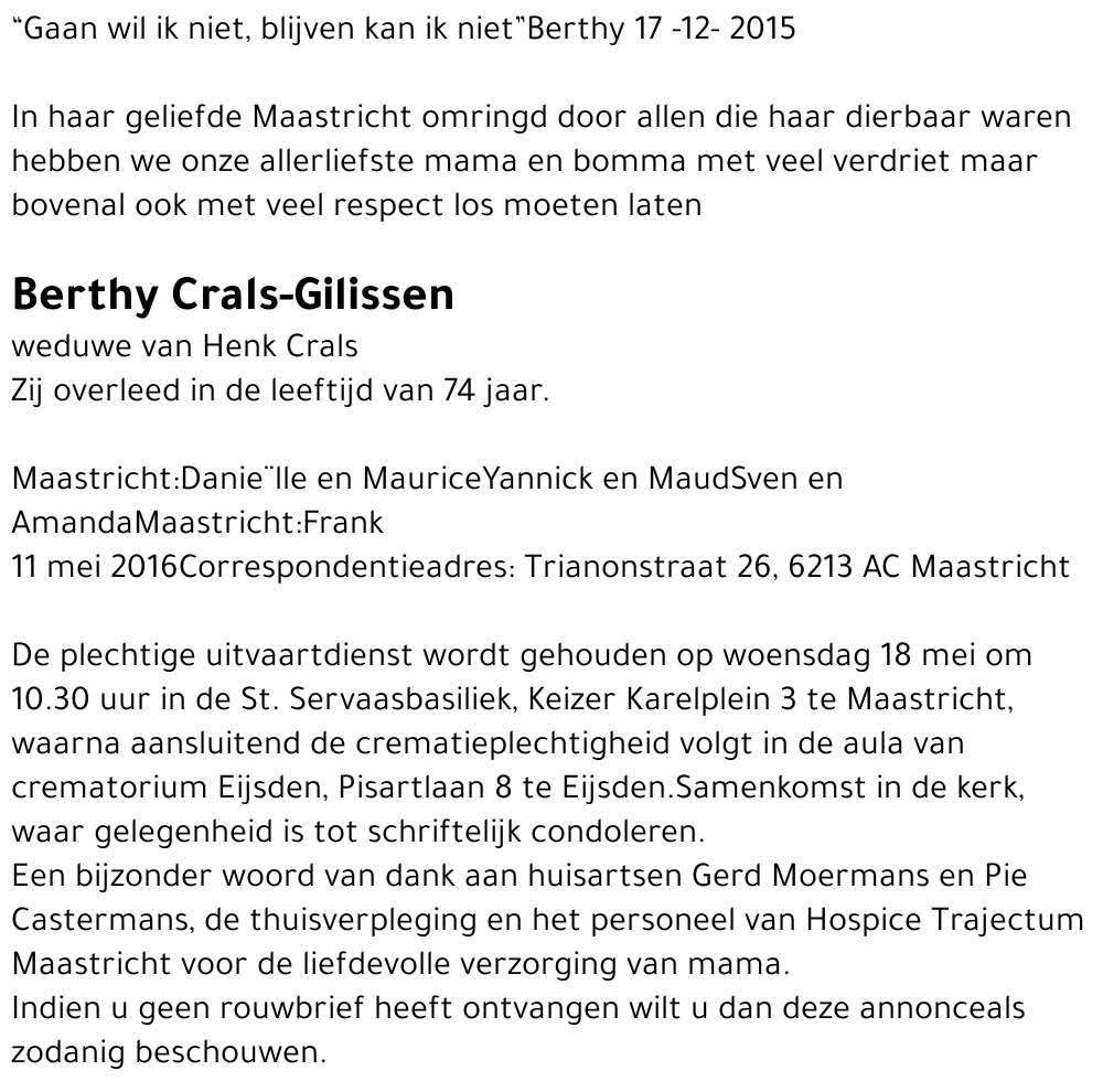 Berthy Crals-Gilissen