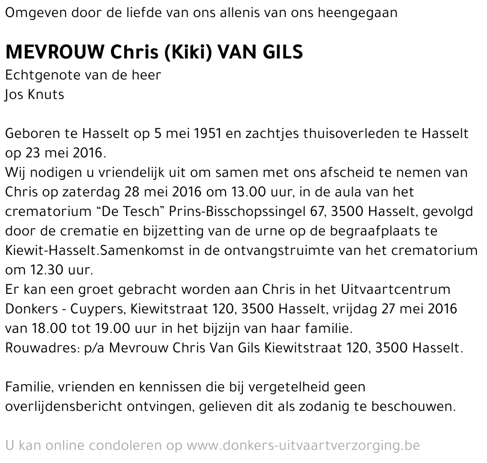 Chris (Kiki) Van Gils