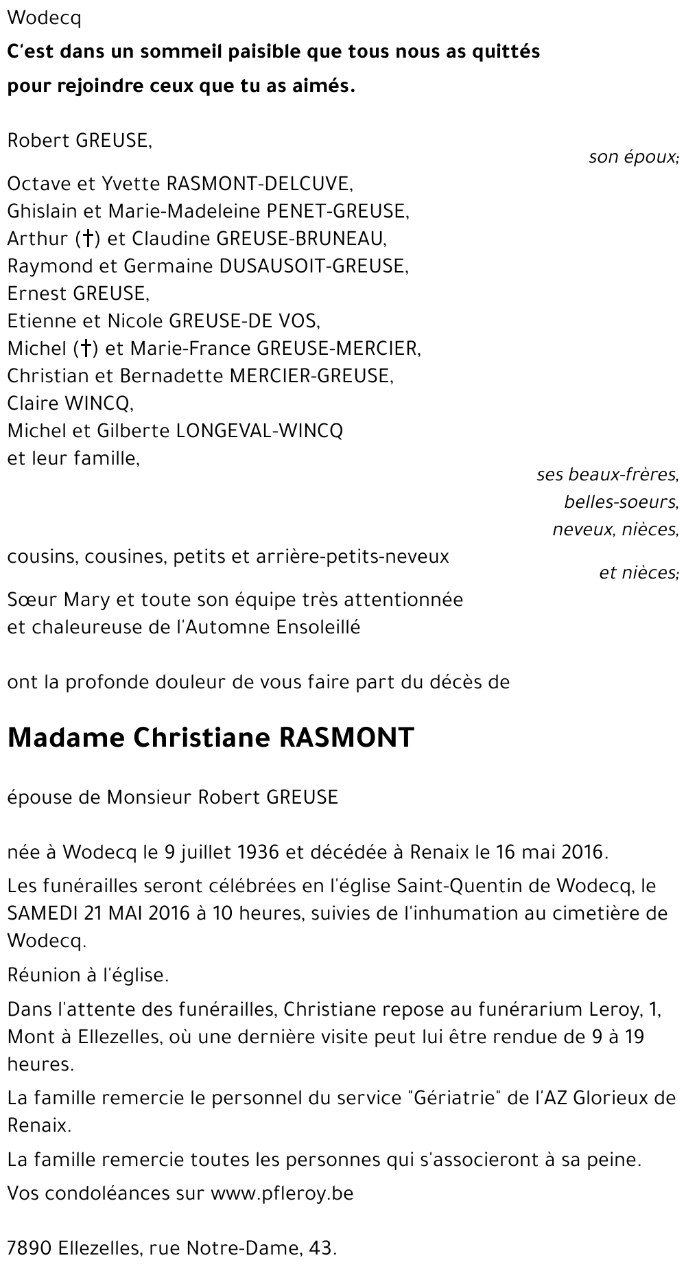 Christiane RASMONT