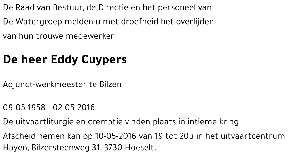 Eddy CUYPERS