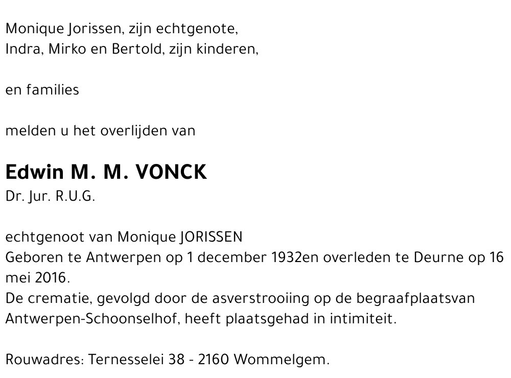Edwin M. M. Vonck