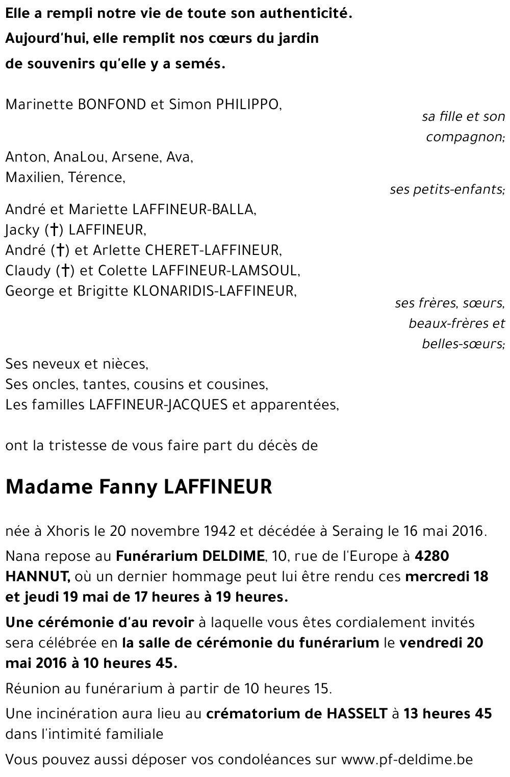 Fanny LAFFINEUR