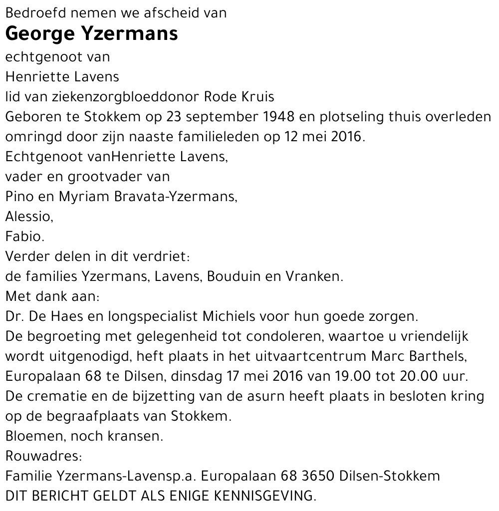 George Yzermans