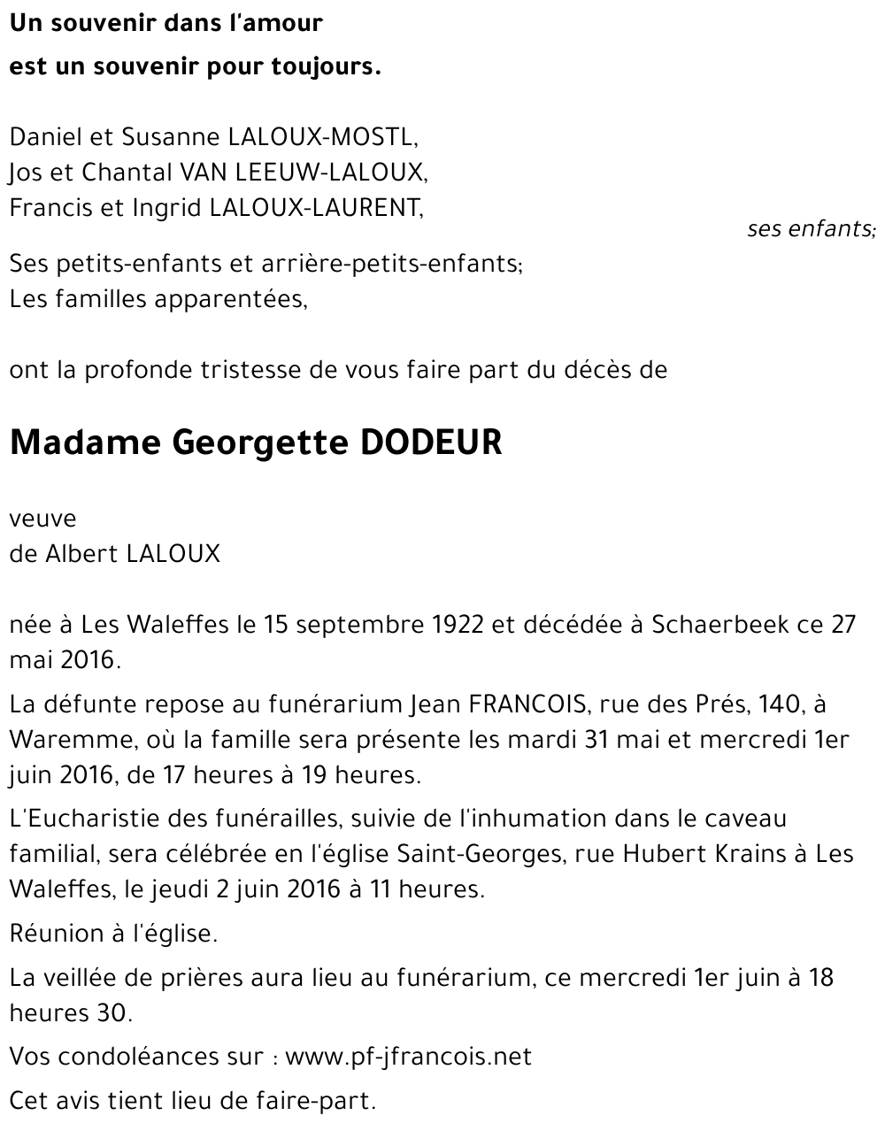 Georgette DODEUR