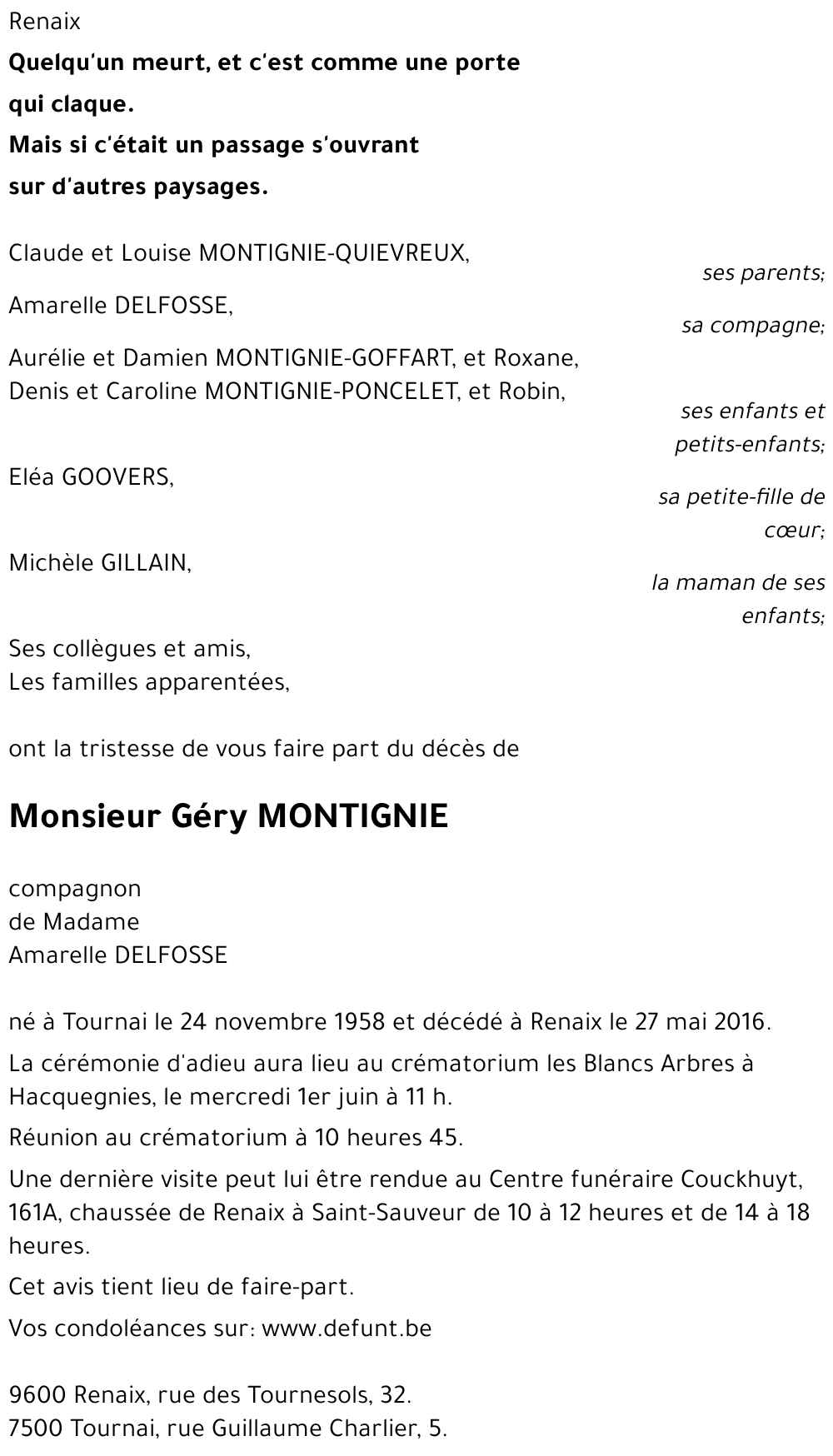 Géry MONTIGNIE