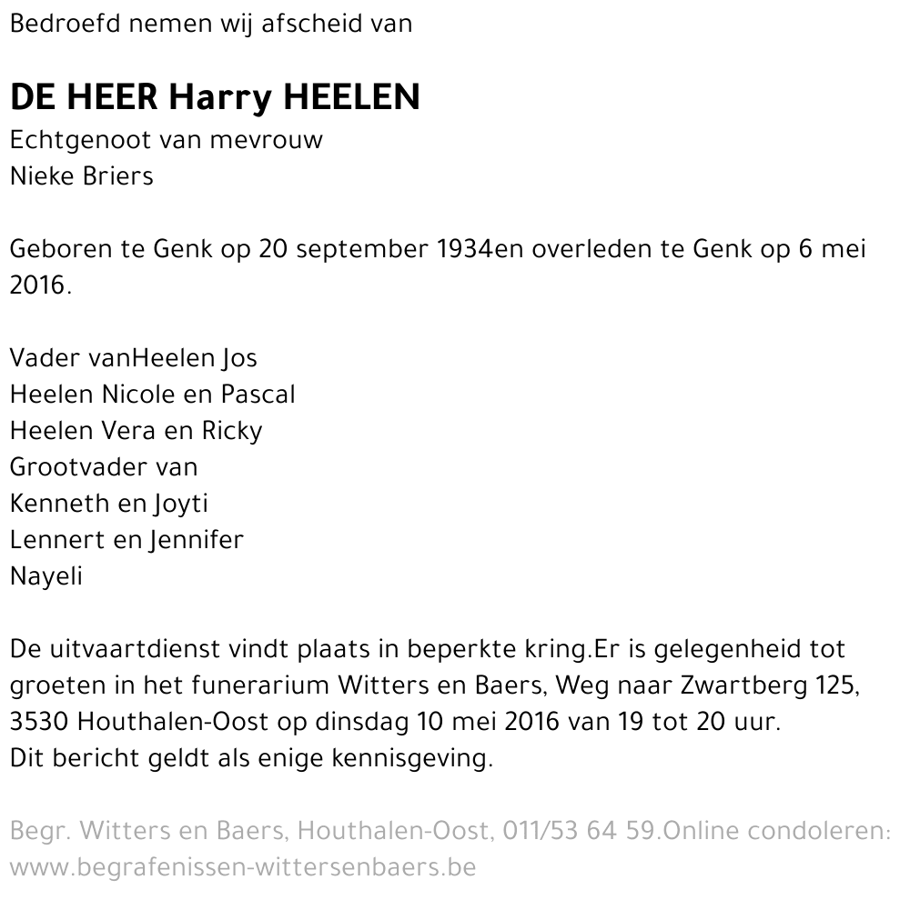 Harry Heelen