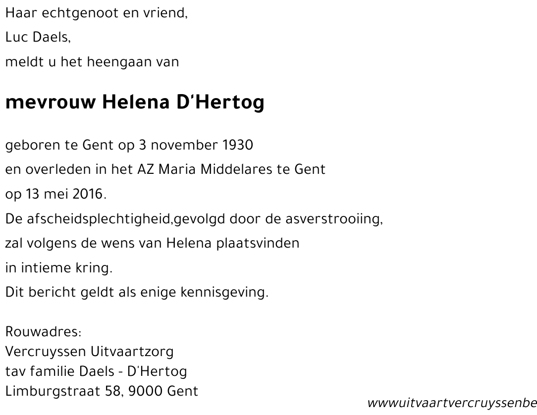 Helena D'Hertog