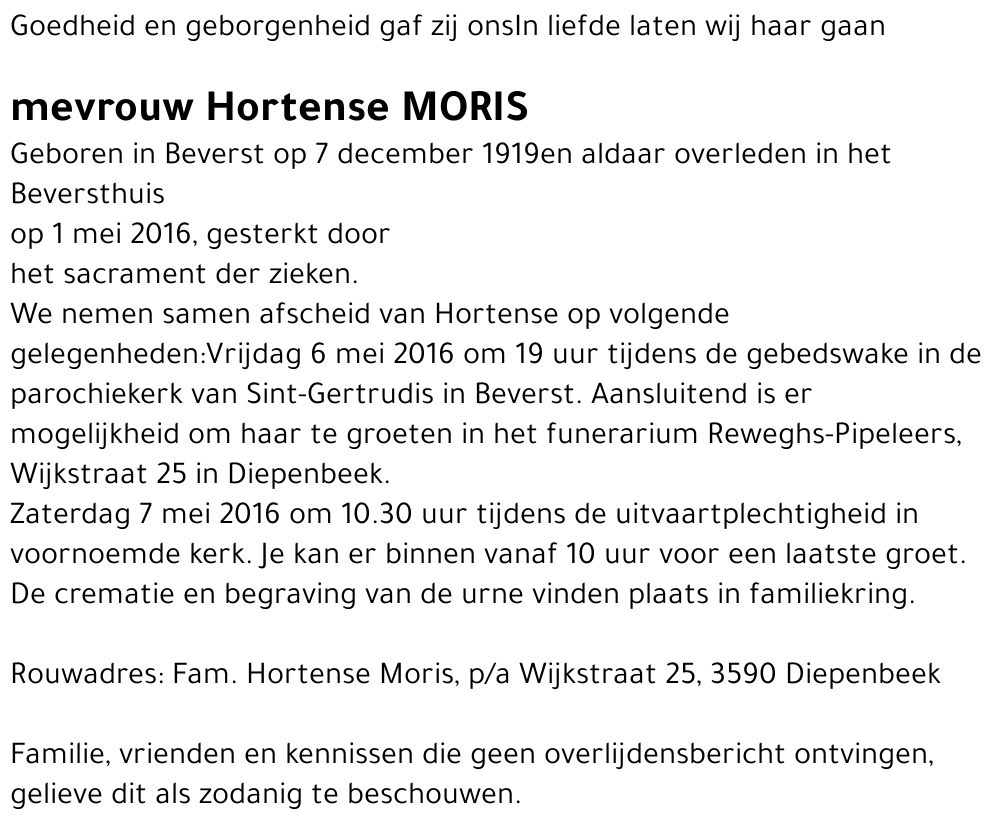 Hortense Moris