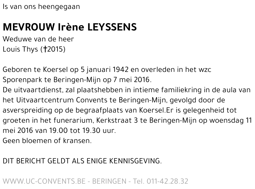 Irène Leyssens