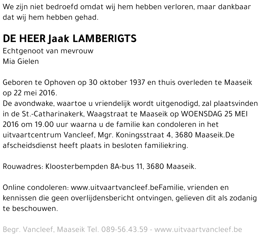 Jaak Lamberigts
