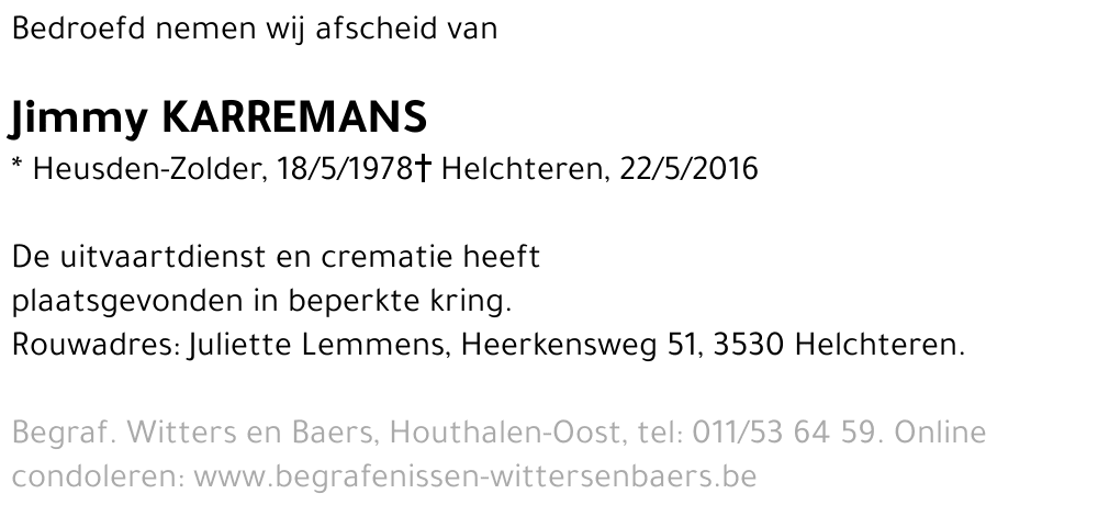 Jimmy Karremans