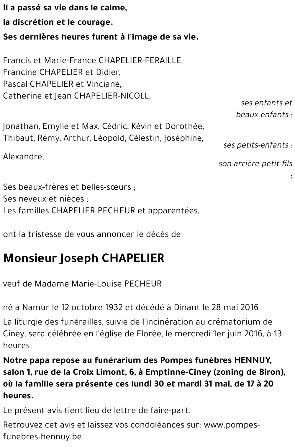 Joseph CHAPELIER