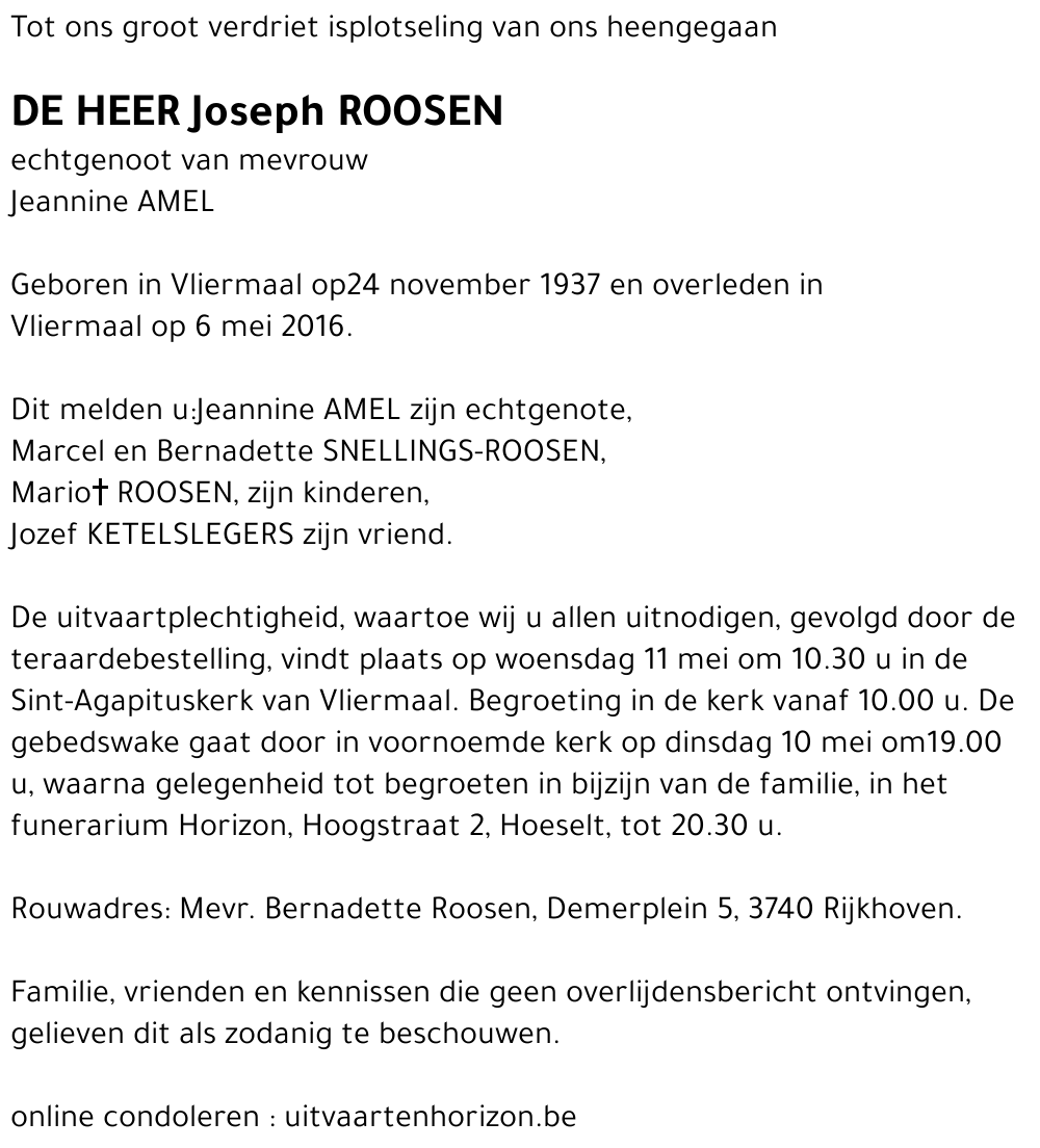 Joseph ROOSEN