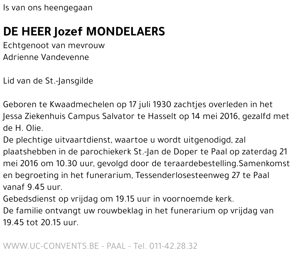 Jozef Mondelaers