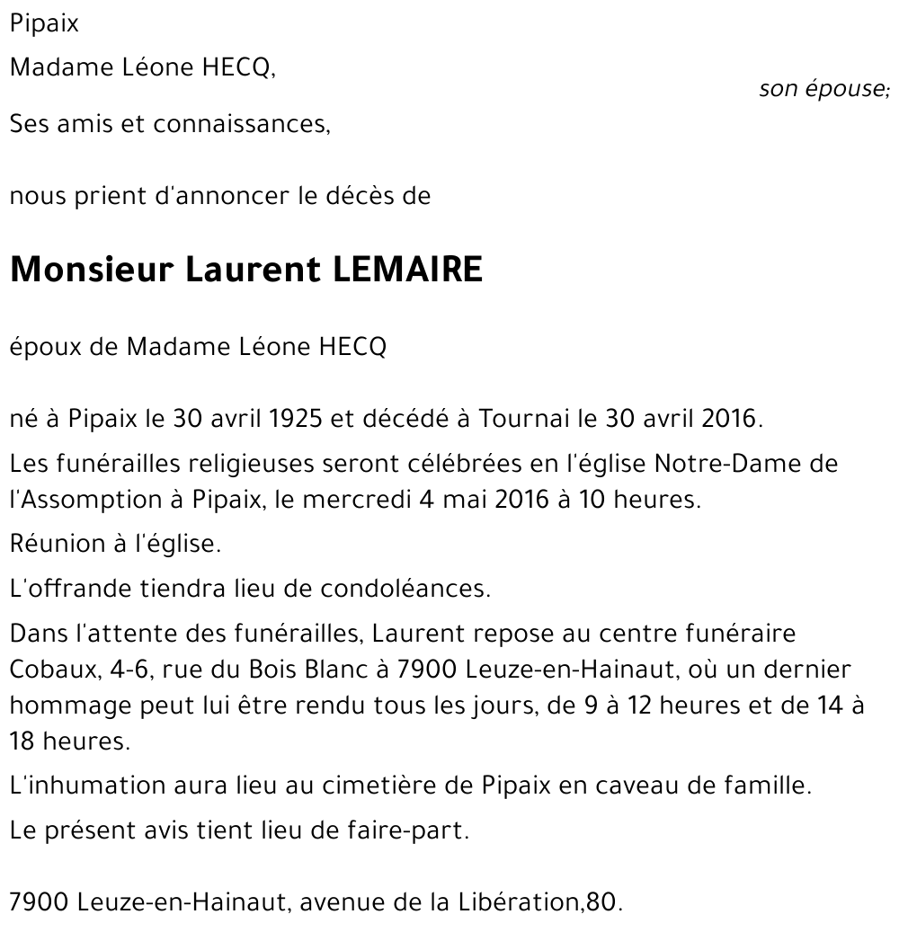 Laurent Lemaire