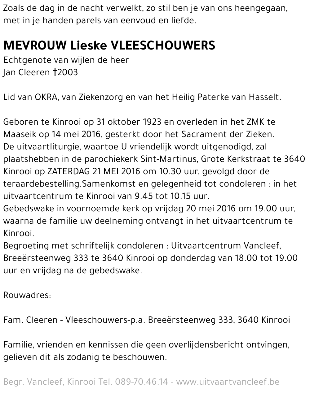 Lieske Vleeschouwers