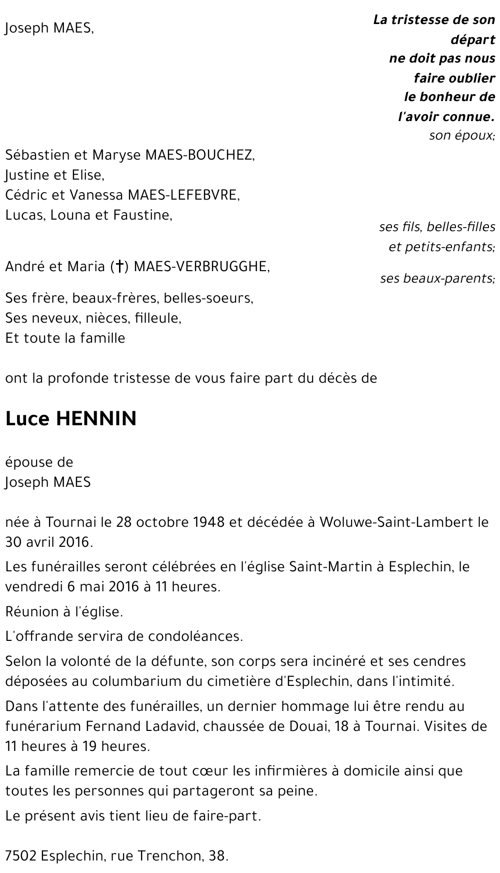 Luce HENNIN
