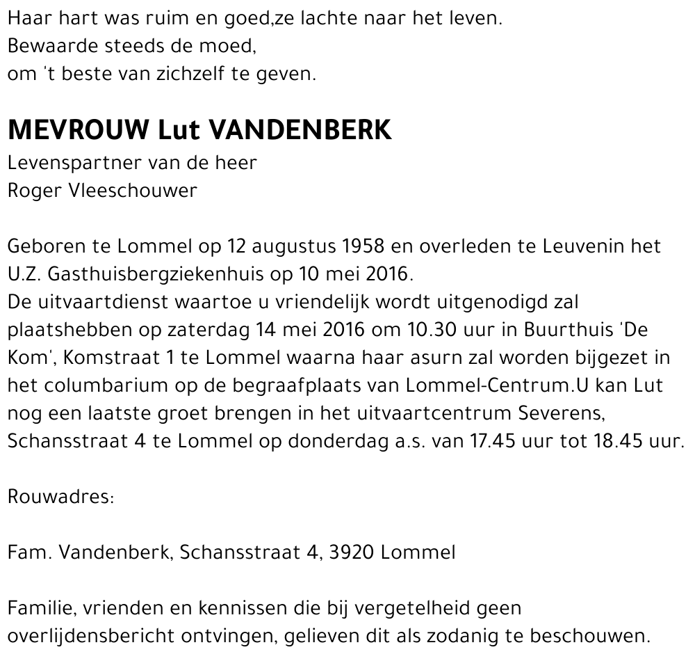 Lut Vandenberk