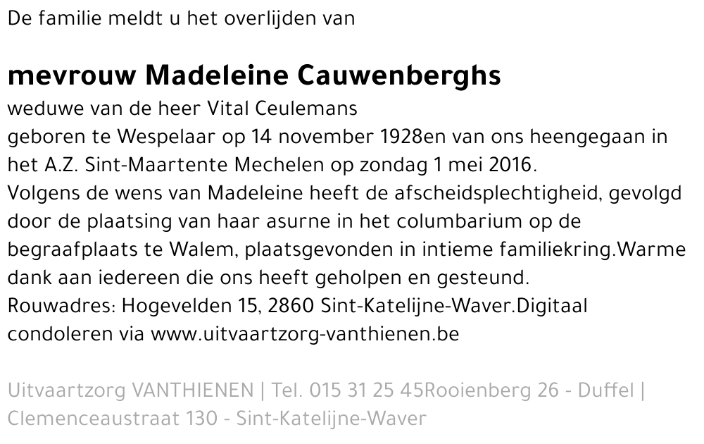 Madeleine Cauwenberghs