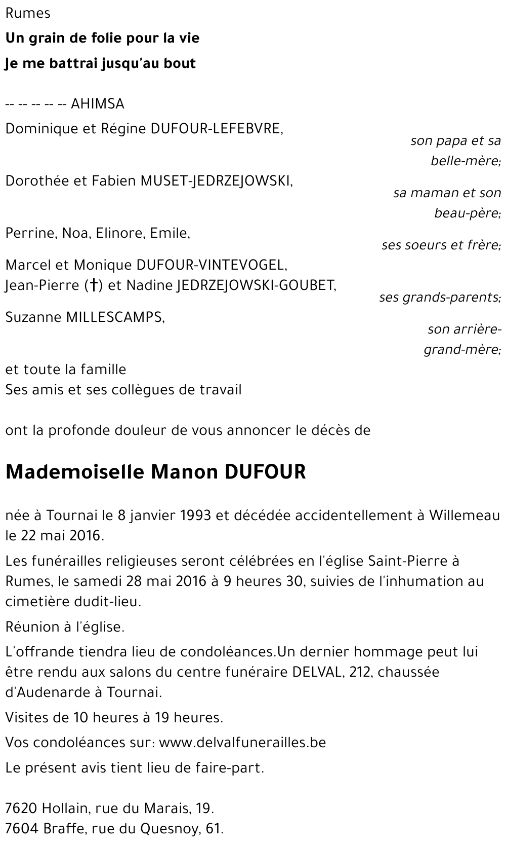 Manon DUFOUR