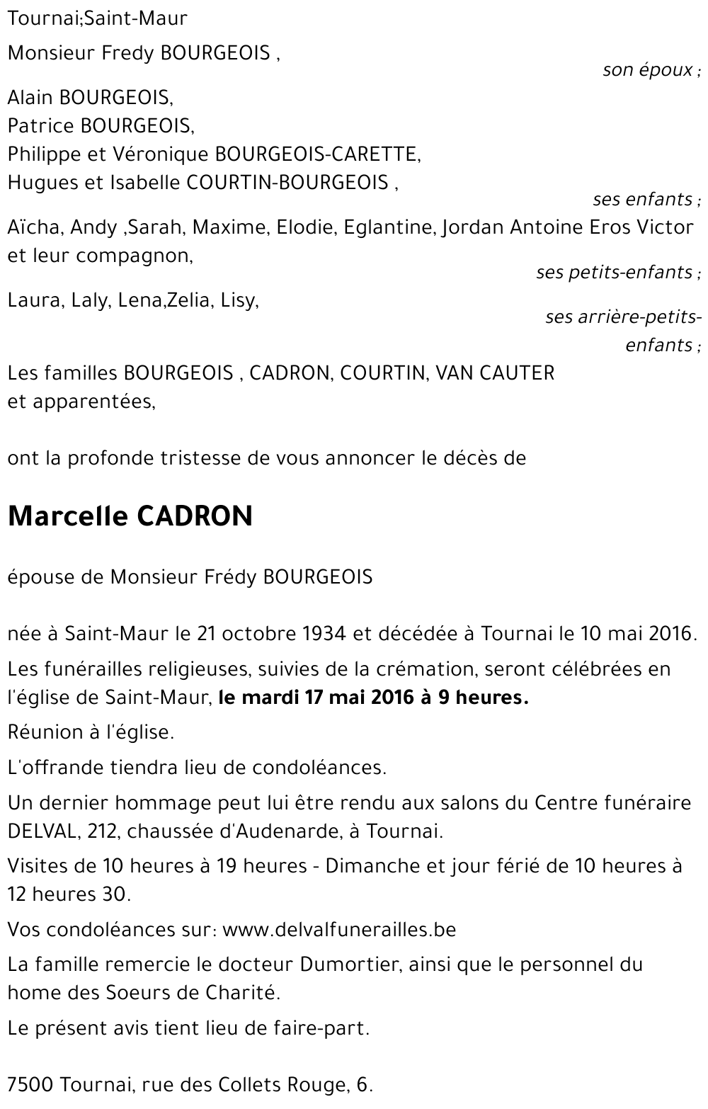 Marcelle CADRON