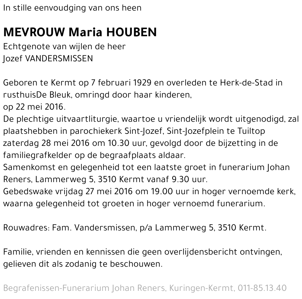 Maria HOUBEN