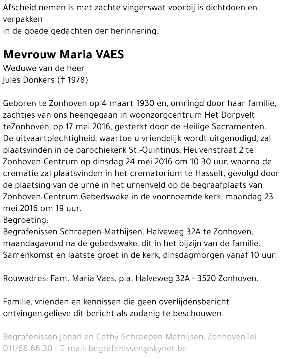 Maria Vaes