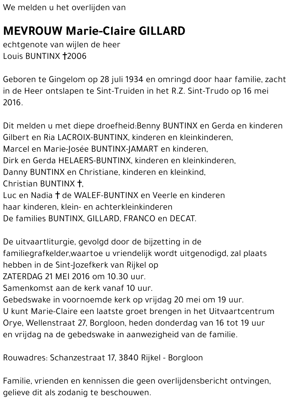 Marie-Claire Gillard