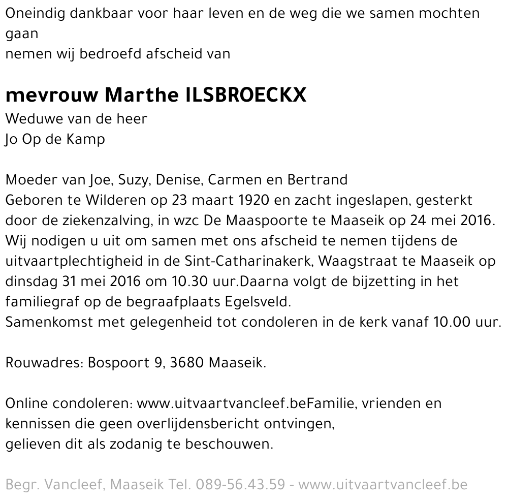 Marthe Ilsbroeckx