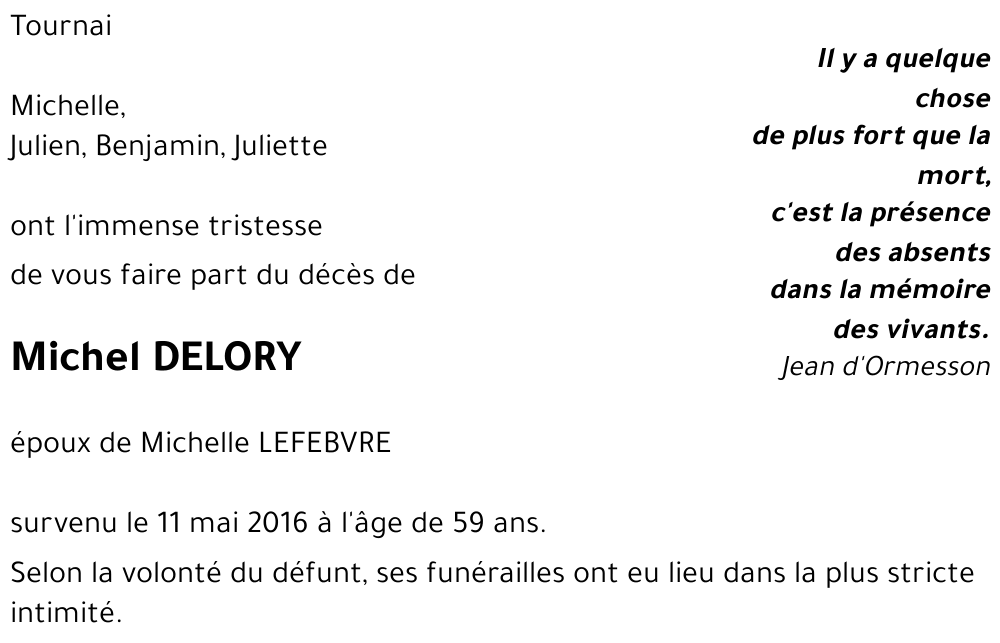 Michel DELORY