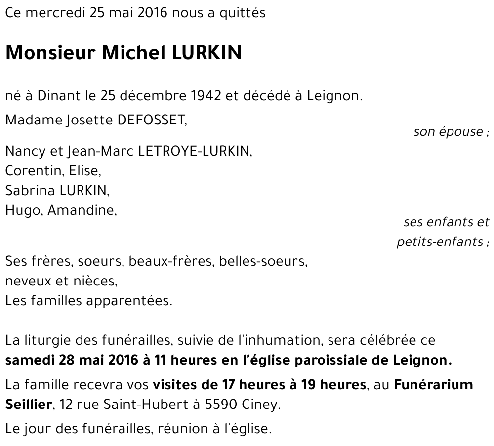 Michel LURKIN