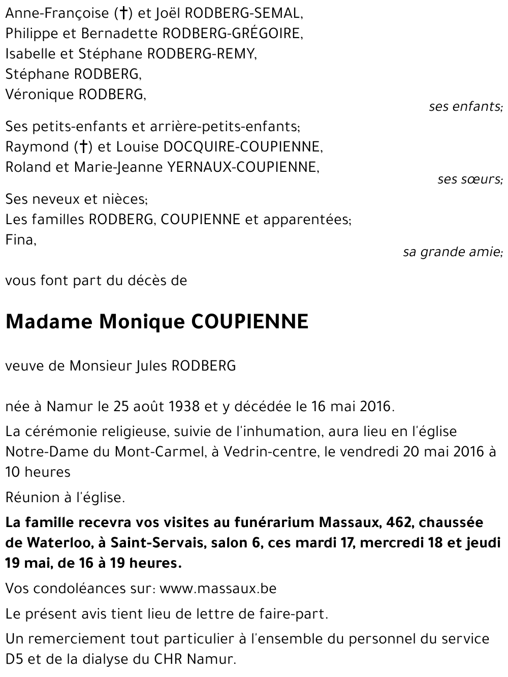 Monique COUPIENNE