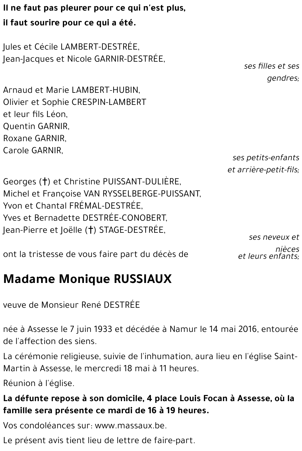 Monique RUSSIAUX