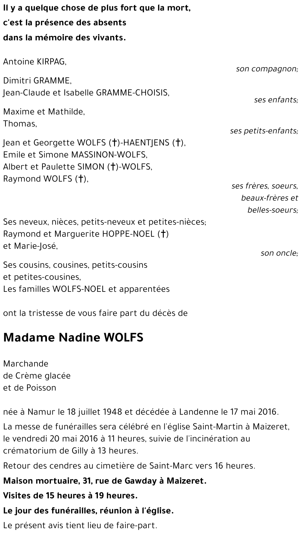 Nadine WOLFS