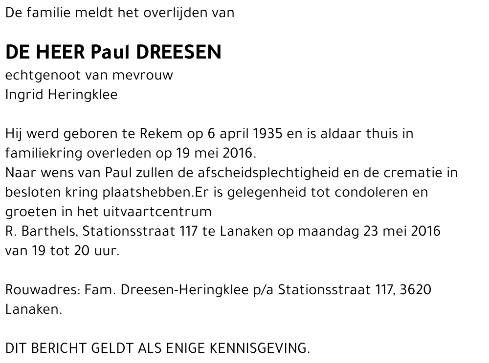Paul Dreesen