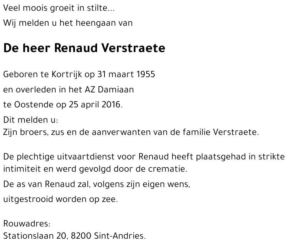 Renaud Verstraete