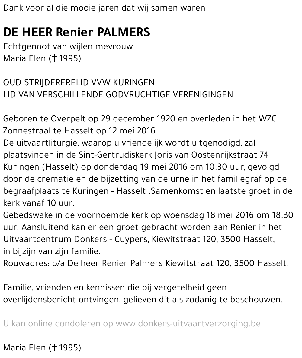 Renier Palmers