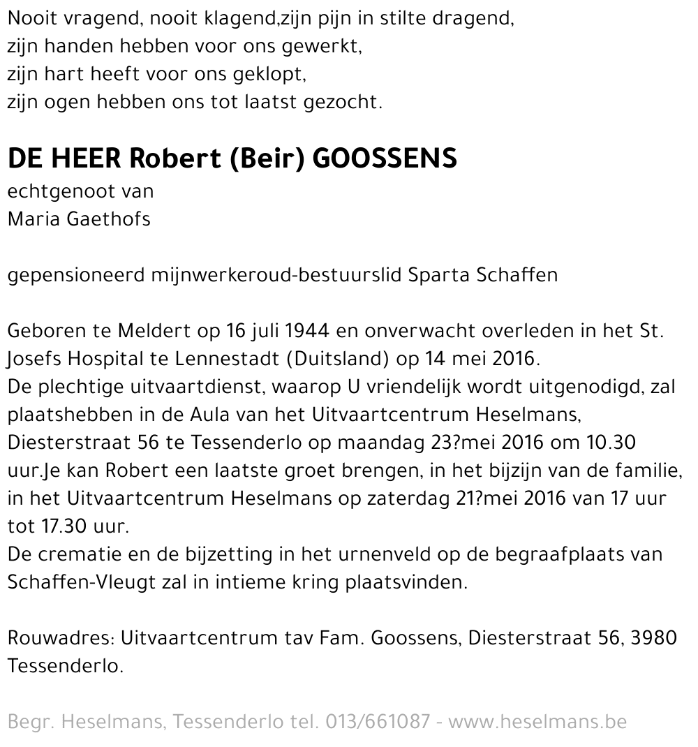 Robert Goossens