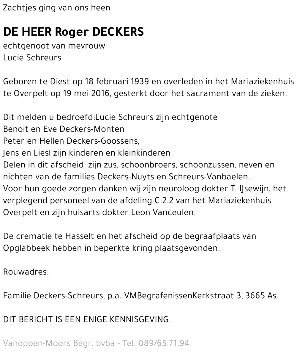Roger Deckers