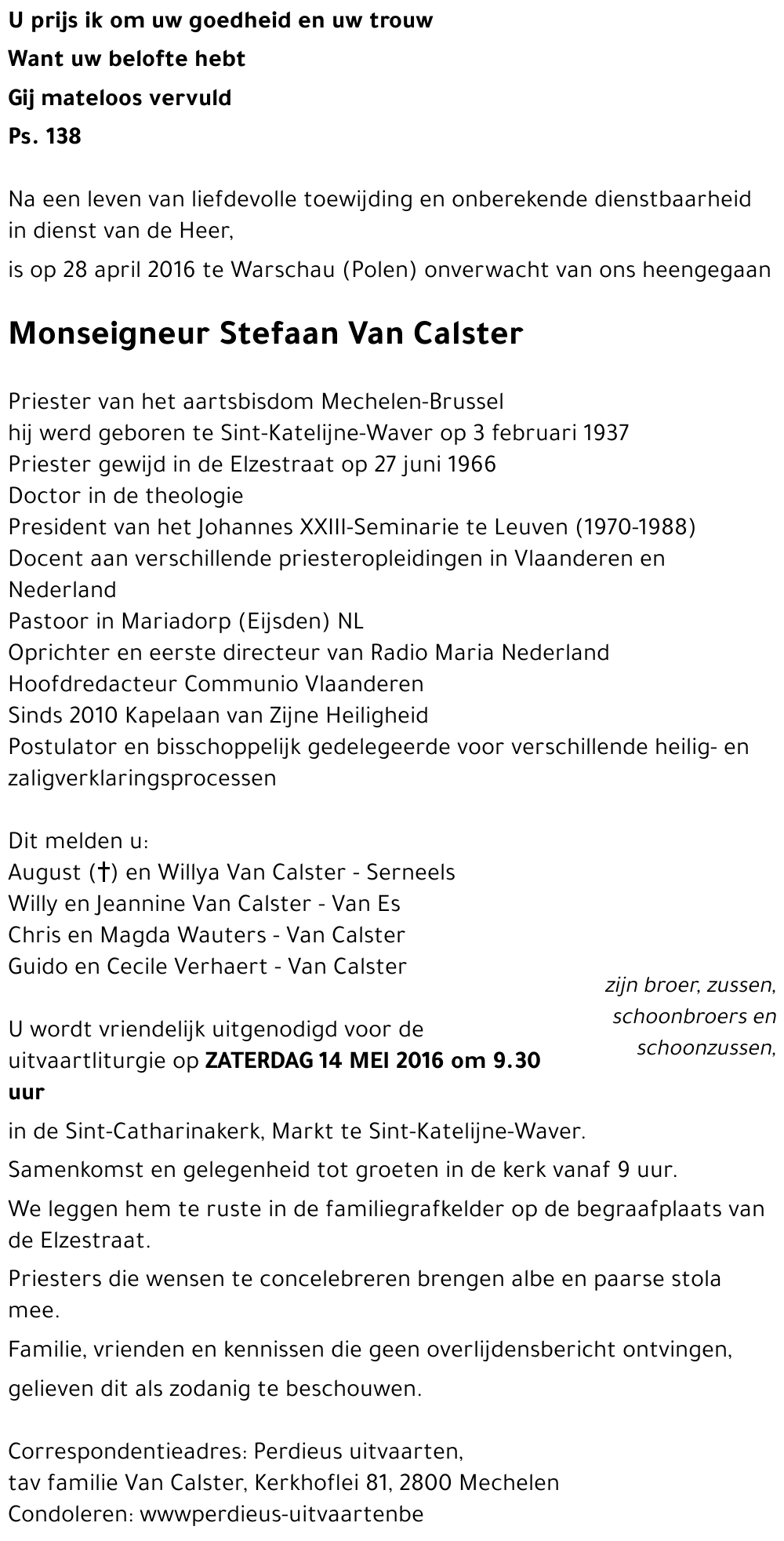 Stefaan Van Calster